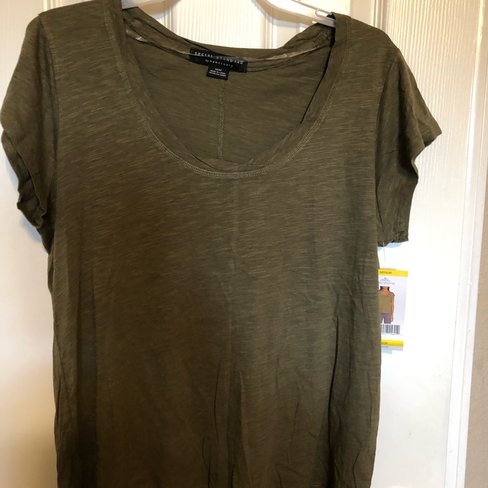 Sanctuary Olive Short Sleeve Tee